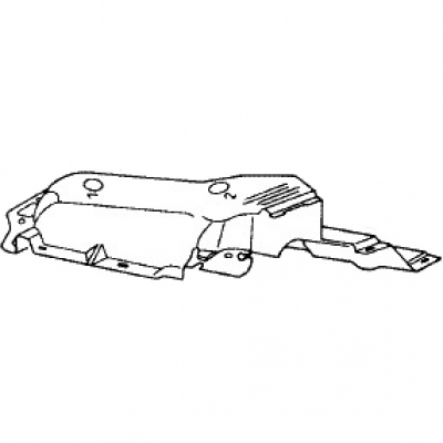 Abdeckblech für Zylinder links für Porsche 914-1,7 : bis Motornummer WO 129 581  039119300C