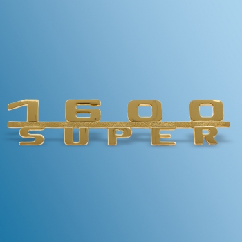 Schriftzug '1600 SUPER' vergoldet für Porsche 356A  64455931101