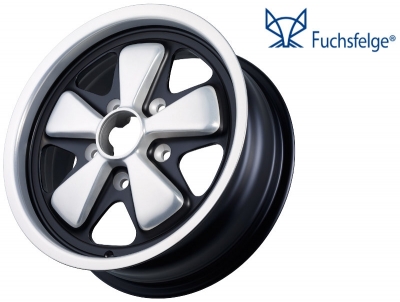 Fuchs-Felge 6x15, Original Fuchsfelge Evolution, ET36, für Porsche 911/912, stern eloxiert, Neuproduktion mit Gewichtsreduzierung