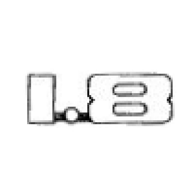 Schriftzug "1,8" für Porsche 914-1,8V/1,8 bis Bj.74  91455945910