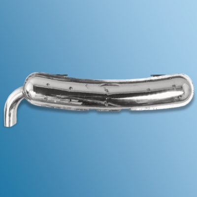 Sport exhaust, stainless steel, 1x exit, year 65 - 75 tailpipe diam. 70 mm