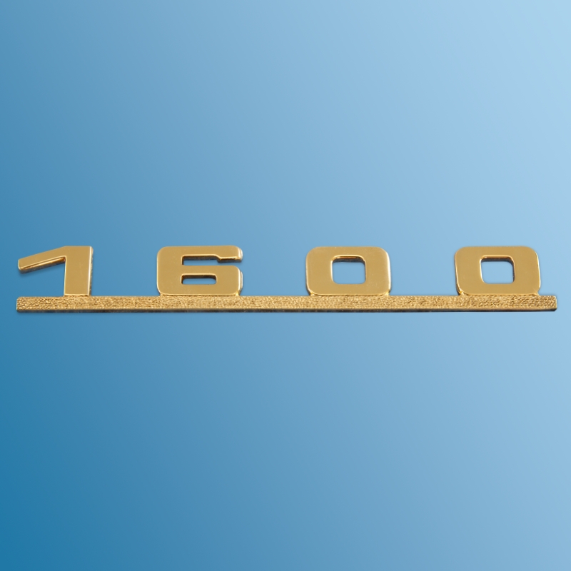 Schriftzug '1600' vergoldet für Porsche 356A  64455931100
