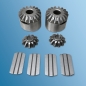 Preview: compensating bevel gear set, complete with sliders for Porsche 356 all  64433204301,69032123200,64433204300,64433240100