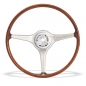 Preview: Wooden steering wheel, wooden rim original grip thickness, Ø 420 mm, for Porsche 356 B/C      64434708215, 1645500200, 64434708405, 1645500100, 90134708110, 90134708271, 1645500300, 90134708110, 90134708201, 1645500400, 90134708211, 91134708400, 164550050