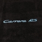 Preview: Carpet hat rack for Porsche 993RS, original material, black, writing maritime blue      99355107500A, 99355107500, 99355107500B