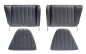 Preview: back seat set with letherette covering black for Porsche 911, 74-77  ECK 8115,90152200522,90152200622,90152200542,90152200642,91152200500,91152200600,91152200505,91152200605,91152205101,91152205201,91152201700,91152201800,91152205106,91152205206