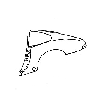 side section right for Porsche 911 Carrera RS, 73  91150304600