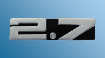logo 2,7 for ventilation grille for Porsche 911, 74  91155901501