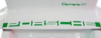 logo Carrera, green, 4-piece set, for Porsche 911  91155903402