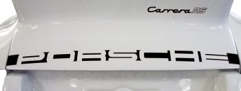 Schriftzug Carrera, schwarz, Komplettsatz, für Porsche 911, Bj.74-77  91155903403