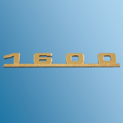 Nr.24 Schriftzug '1600' vergoldet für Porsche 356A