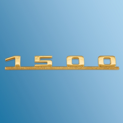 Nr.22 Schriftzug '1500' vergoldet für Porsche 356A