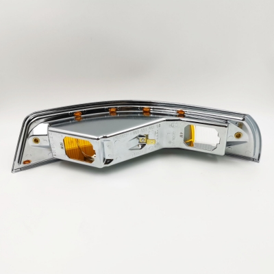 Left turn signal lamp, EU, for Porsche 911/912 Bj.65-68, original production, Bosch, housing metal      90163140100