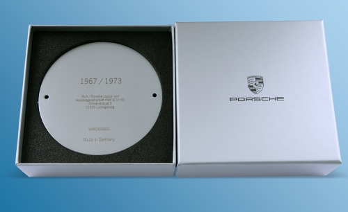 Plaque Porsche Carrera RS 2.7 Limited to 1973