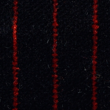 Stoff Nadelstreifen breit, schwarz/rot, original Material, Meterware, ca. 140cm breit, laufender Meter