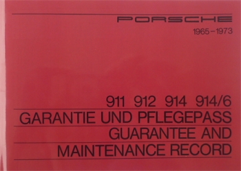 Servicehefte für Porsche 356 / 914 / 911