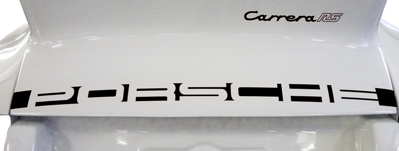 Sportwagen Eckert - Schriftzug Carrera, schwarz, 4-teiliger Satz