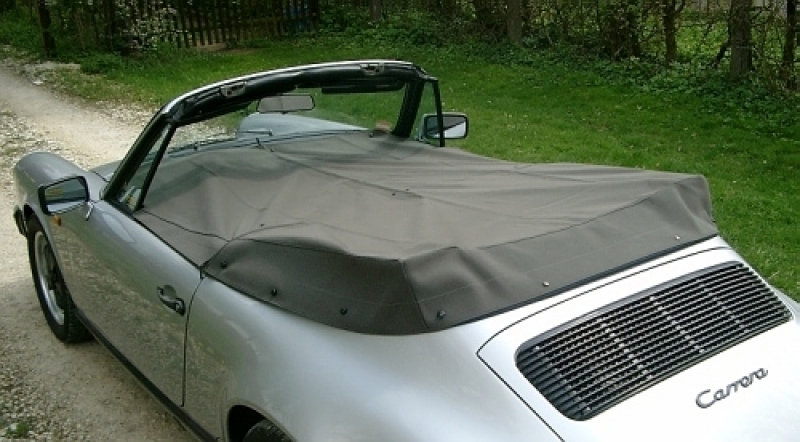 tonneau cover black and in many different colors, for Porsche 911 Cabrio + Speedster, 82-85  91156192300