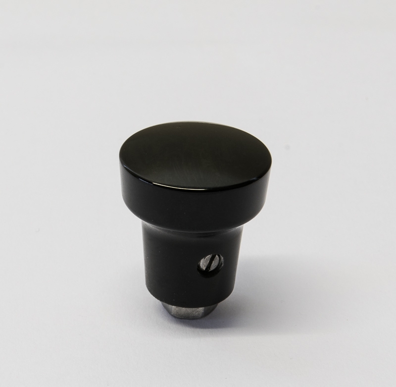 Shift Knob black, medium with brass bushing M5 and locking screw M3.5 for hand throttle  64455282004