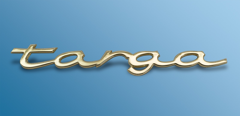logo Targa Gold, for Porsche 911  90155930740