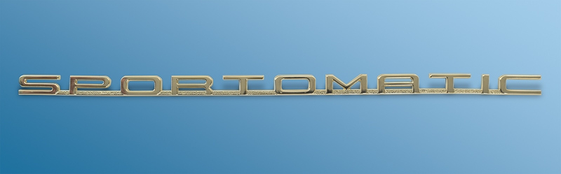 logo Sportomatic, Gold, for Porsche 911, 69-70  90155930900