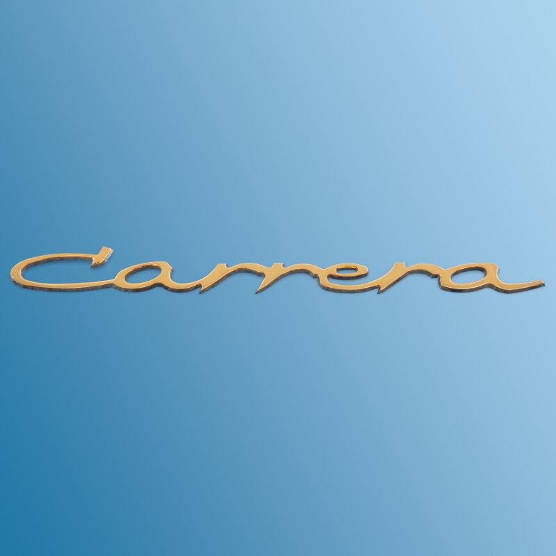Schriftzug 'Carrera' klein vergoldet für Porsche 356 B – T5  64455932600
