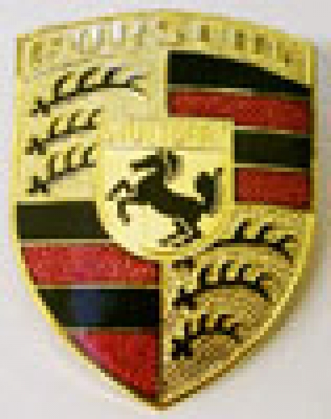 lid emblem (from the successor model 964) for Porsche 914  99655921101,90155921020