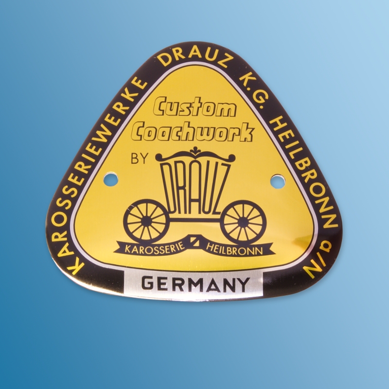 Drauz badge for Porsche 356  64472300700