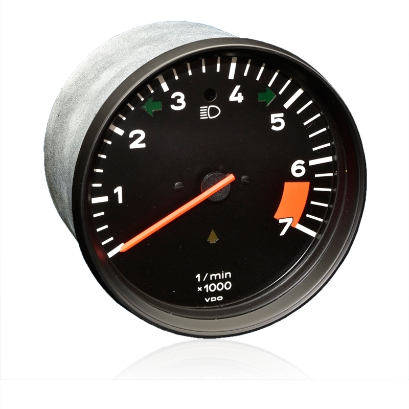 Tachometer for Porsche 911, red area 6300-7000, with shift indicator, from 84, new in exchange       91164130105
