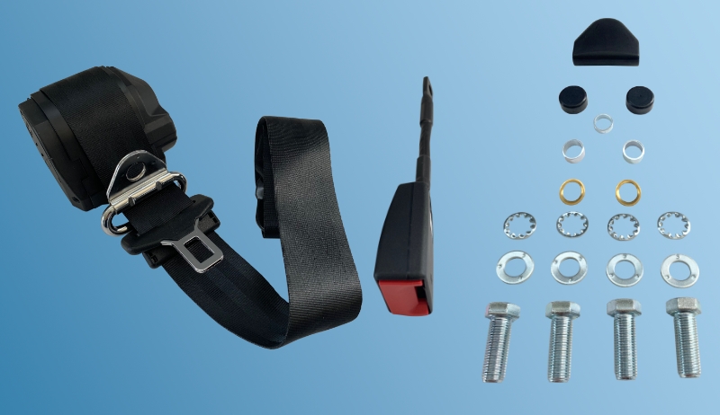 seat belt automatic 3-point for Porsche 914  92880312609,92880312610,91180318300,92880318305,92880318309,92880303302,92880318308