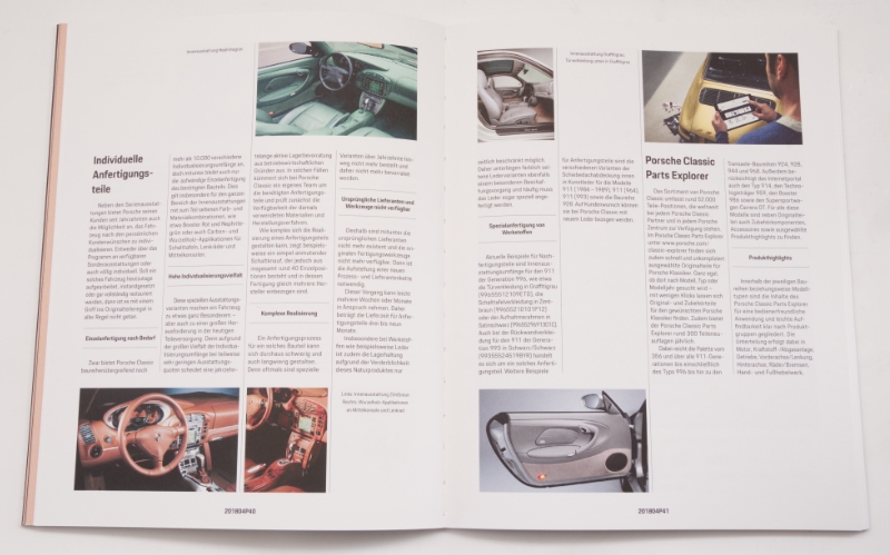 Buch 04 - Originale Teile, Typen, Technik - Neues und Neuheiten von Porsche Classic