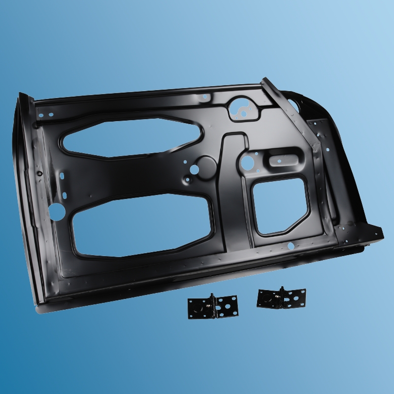 interior frame of the bare door shell, complete with hinges, left for Porsche 356 A / B / C, Coupe, 55-65  ECK 8195, 1680900670, 571043, DAN53100500