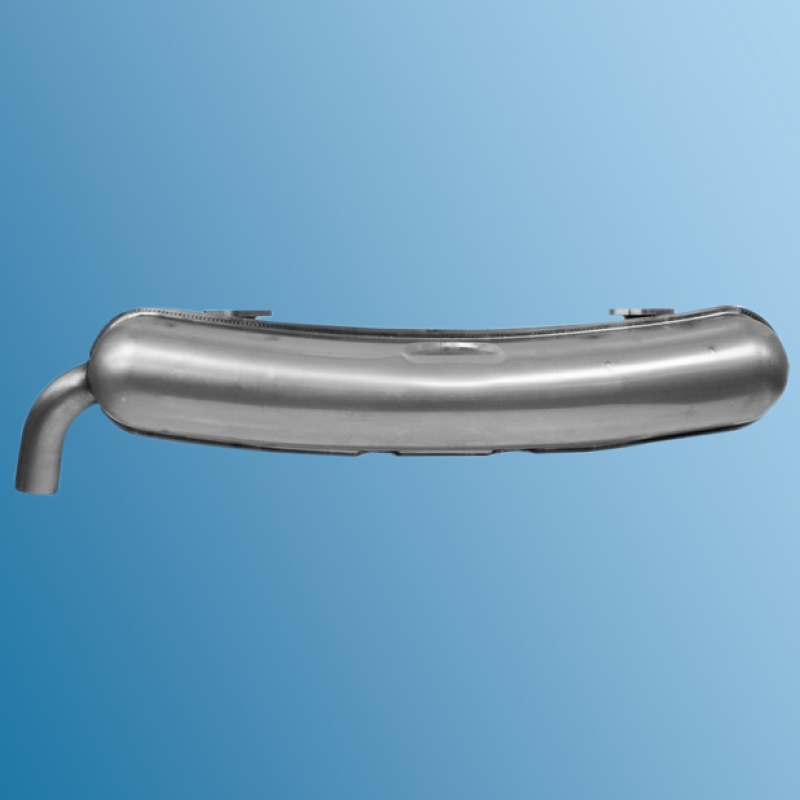 Exhaust silencer, stainless steel polished, SSI, for Porsche 911, 2,0 - 2,7 l, 65-73  ECK 2028/A,1620611200,92.210SSI,90111101105,91111102500