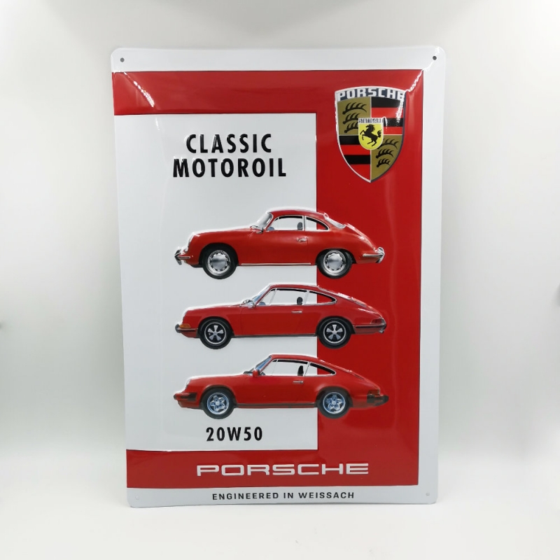 Porsche Blechschild, Rot, 280x400mm        ECKZ104, PCG04302050