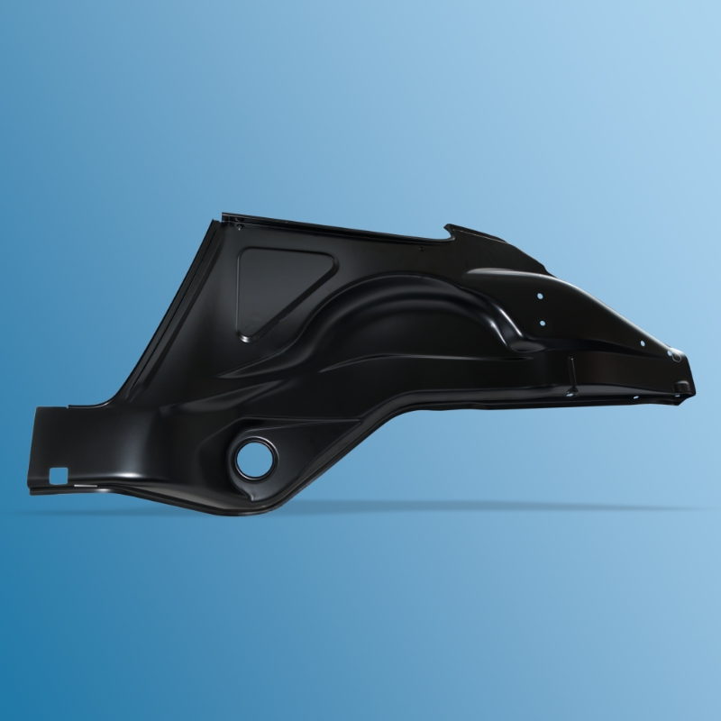 Side member wheel housing, rear left, for Porsche 911/912 Coupe, 69-73, production of today         90150101700, 90150101700B, PCG50101700, PCG50101700B, 90250101822, 90150101740, PCG50101722, PCG50101740