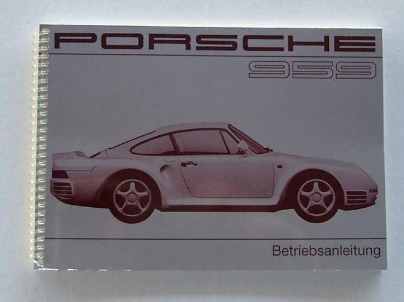 Operating instructions for Porsche 959