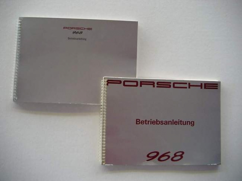 Operating instructions for Porsche 968