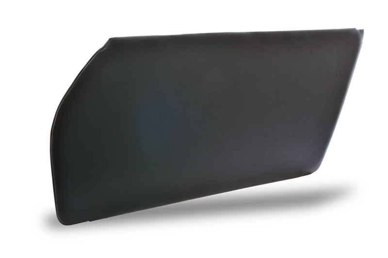 door trim panel leatherette right for Porsche 911, 74-75, artificial leather black, smooth  ECK 8042
