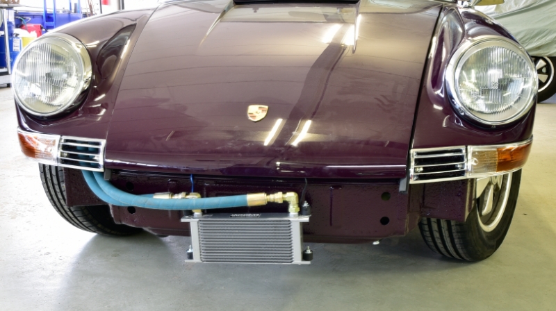 Frontölkühlanlage Nachrüstsatz, Befestigung an original Ölleitungen für Porsche 911  ECK 1020