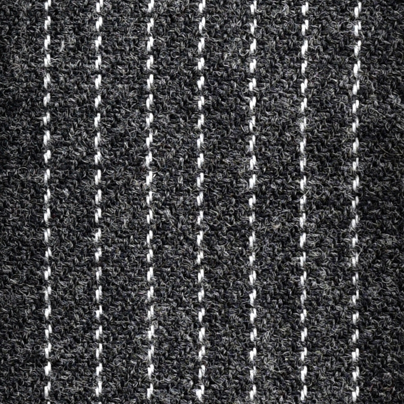 fabric needle strips narrow, dark gray, original material, meterware, approx. 140 cm wide, running meter  ECK 8503
