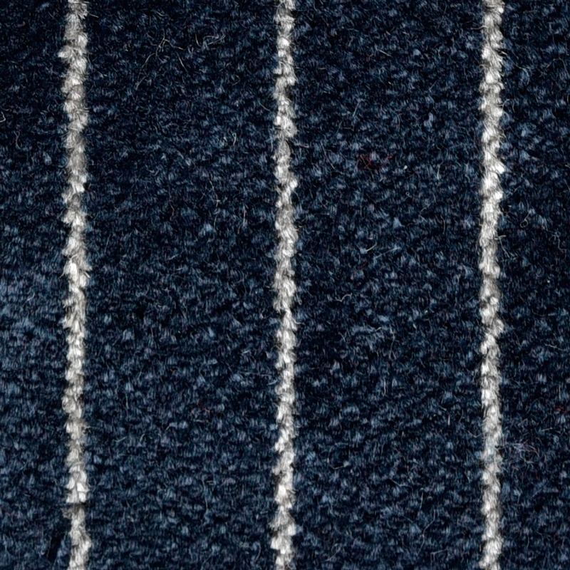 fabric needle strips wide, dark blue, original material, meterware, approx. 140 cm wide  ECK 8509