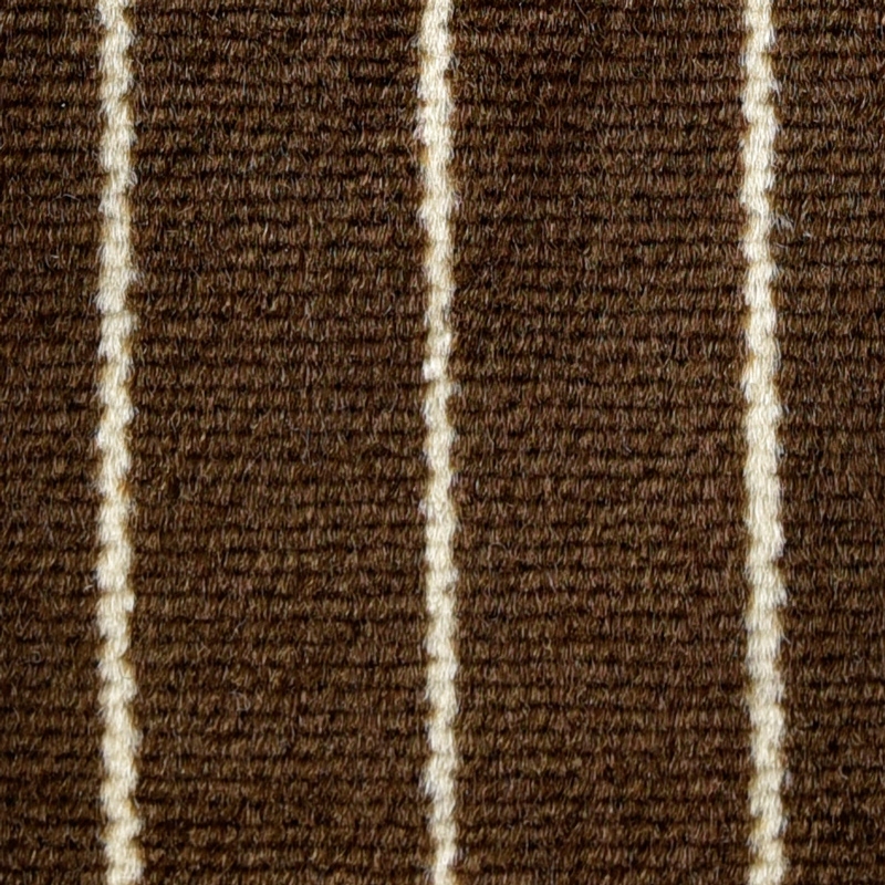 fabric needle strips wide, brown, original material, meterware, approx. 140 cm wide  ECK 8510