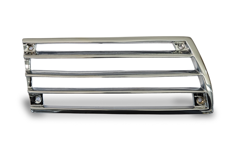 Chrome grille for Porsche 911, right, 4 bolt mounting, metal version, 65  90155943221