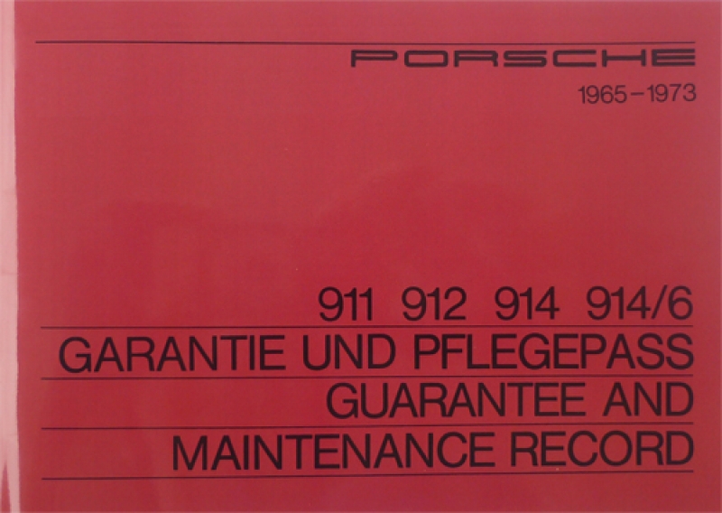 Servicehefte für Porsche 356 / 914 / 911